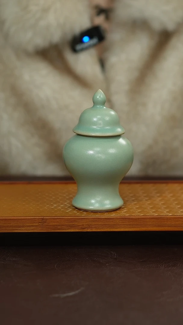 摆件陶原矿原釉汝宋汝瓷