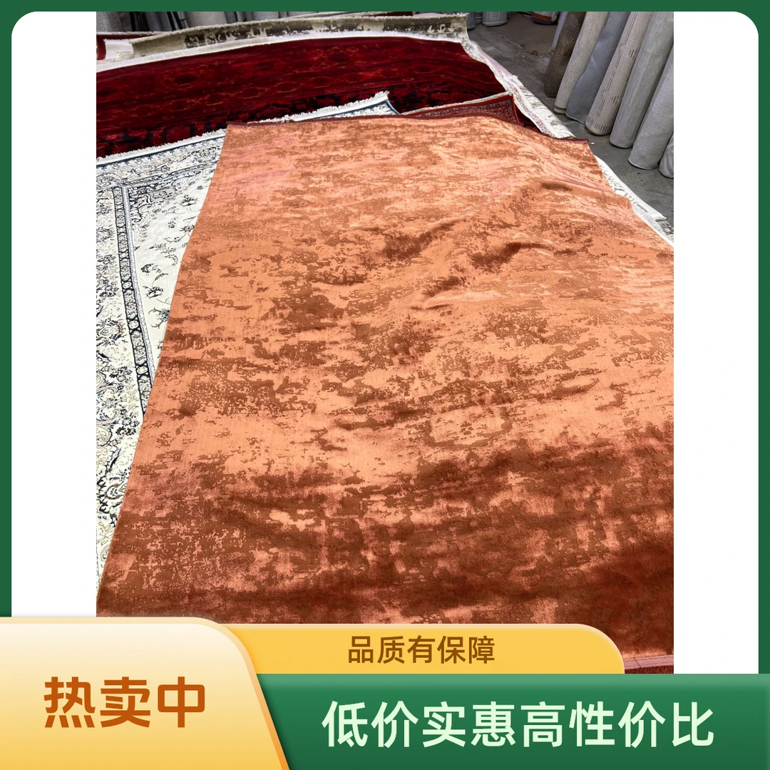 比利时现代简约/轻奢宅寂风格地毯-暖棕色防滑卧室家用