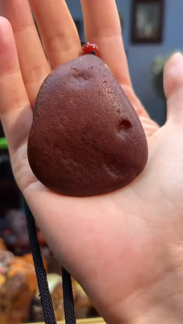 琥珀颈饰未镶嵌吊坠