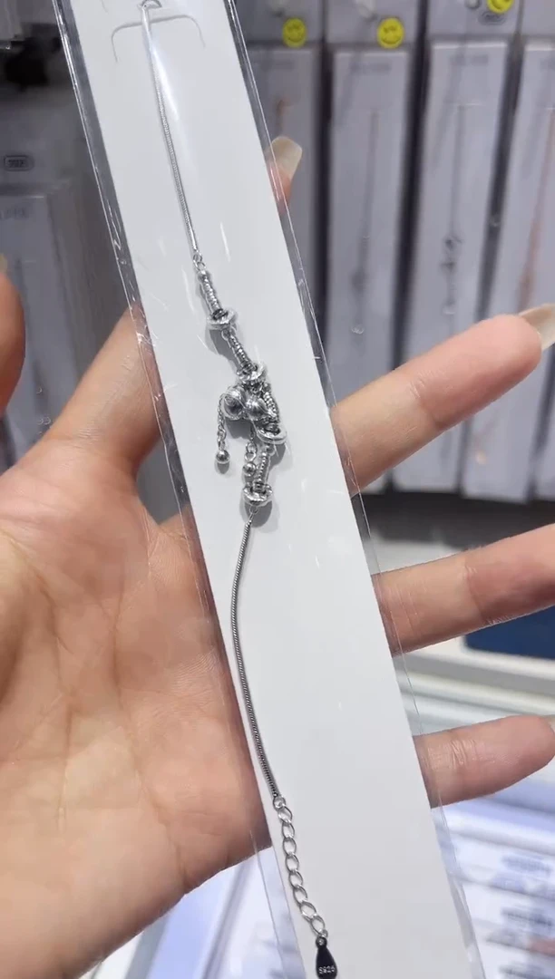 无足银时尚首饰 银饰手链