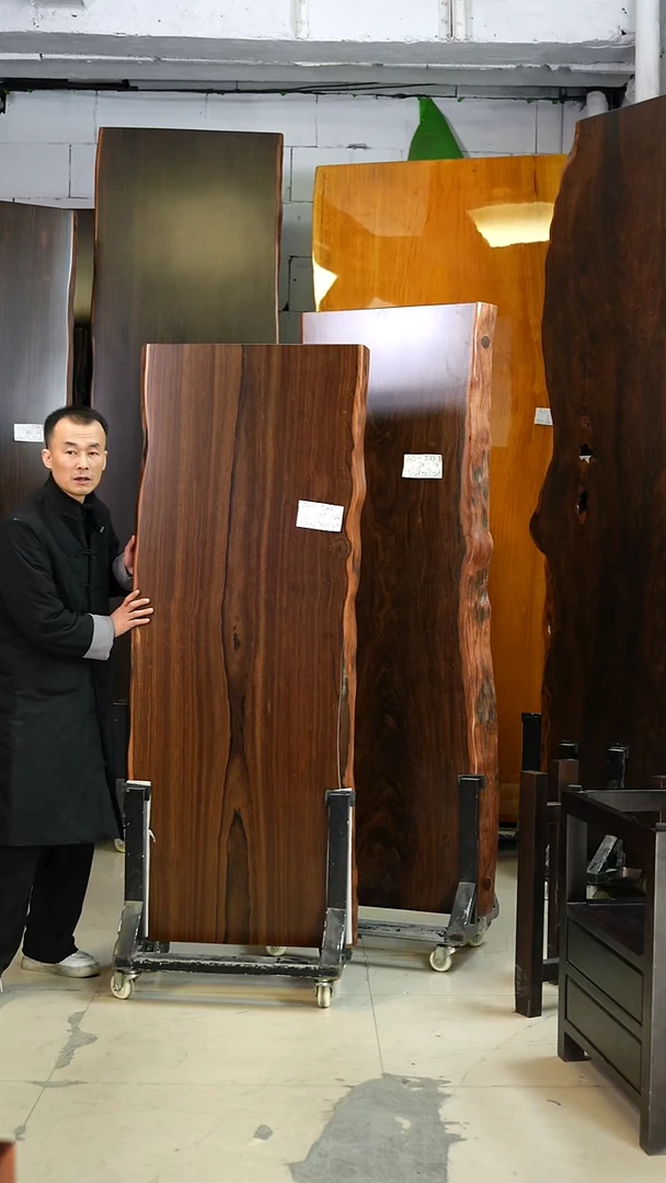 大叶紫檀AD-586#176*69*8加黑色三角支架*2