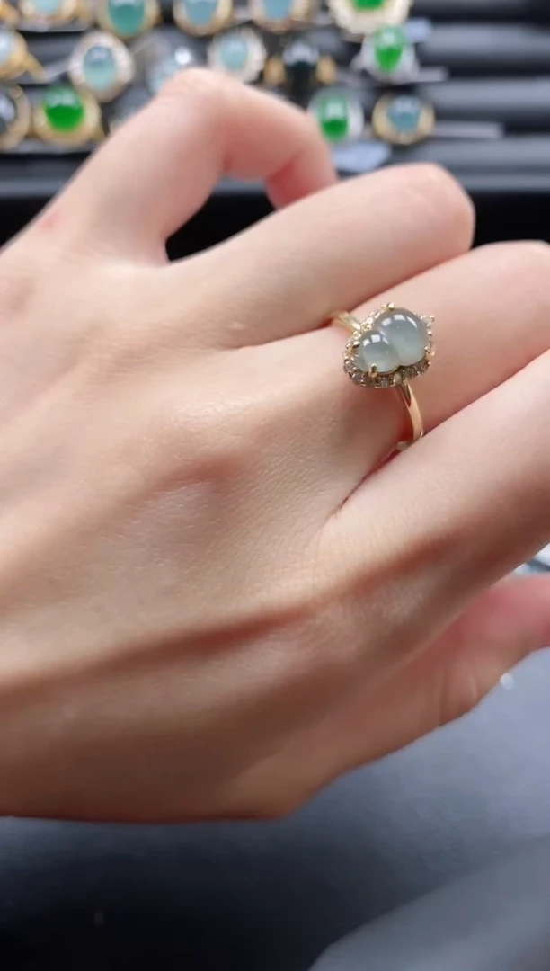 【闪购商品】翡翠戒指银S925镶嵌1111