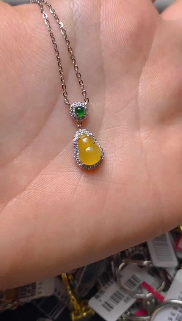 银S925镶嵌戒指翡翠百内无证书