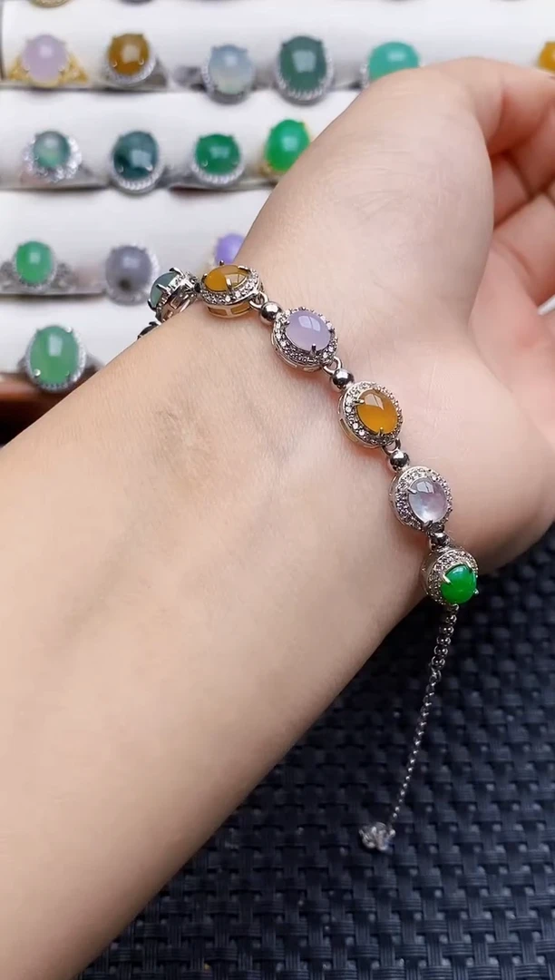 银S925镶嵌戒指翡翠0169