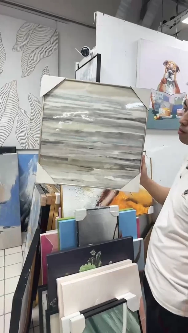 竖款168美术馆 装饰画50*50