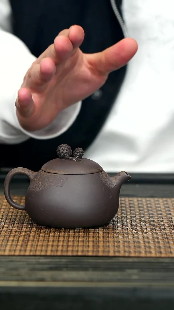 【闪购商品】紫砂茶壶33松果豆蔻 甲子泥