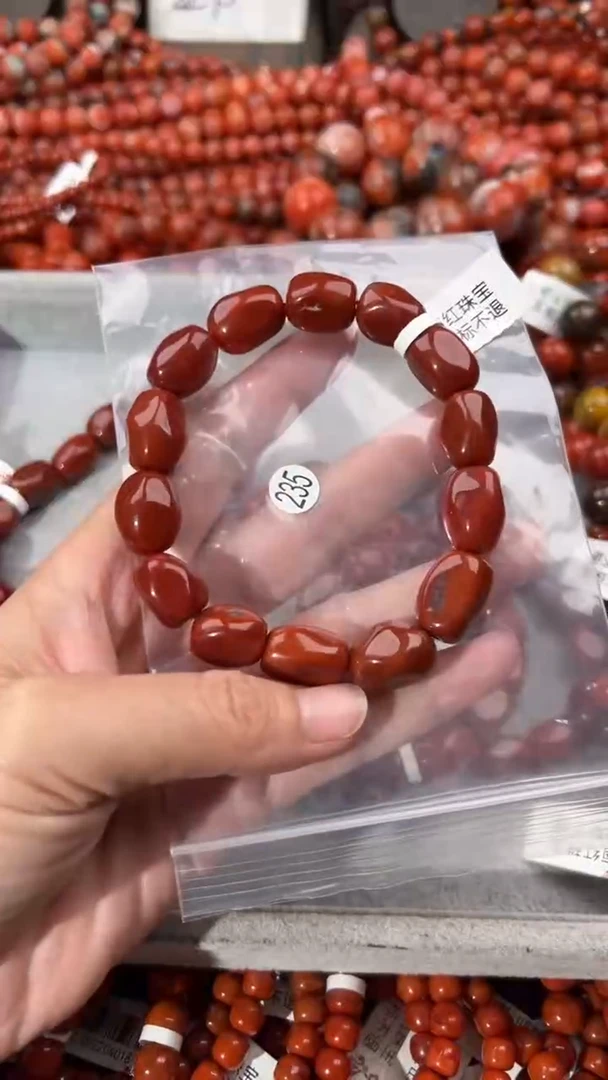 南红玛瑙手串未镶嵌12