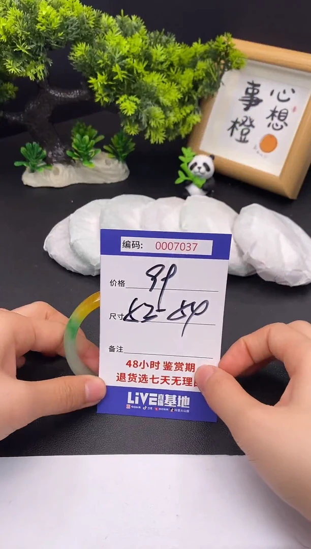 未镶嵌手镯翡翠0007037