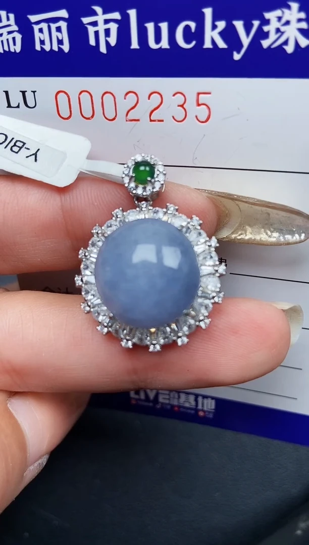 【闪购商品】翡翠颈饰银S925镶嵌2235