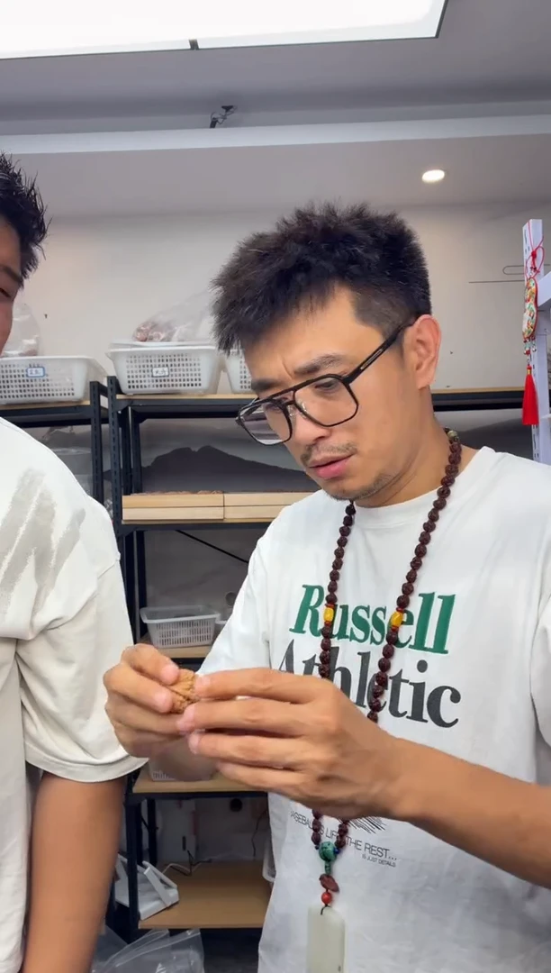 把件文玩核桃火麒麟+八月牛组合