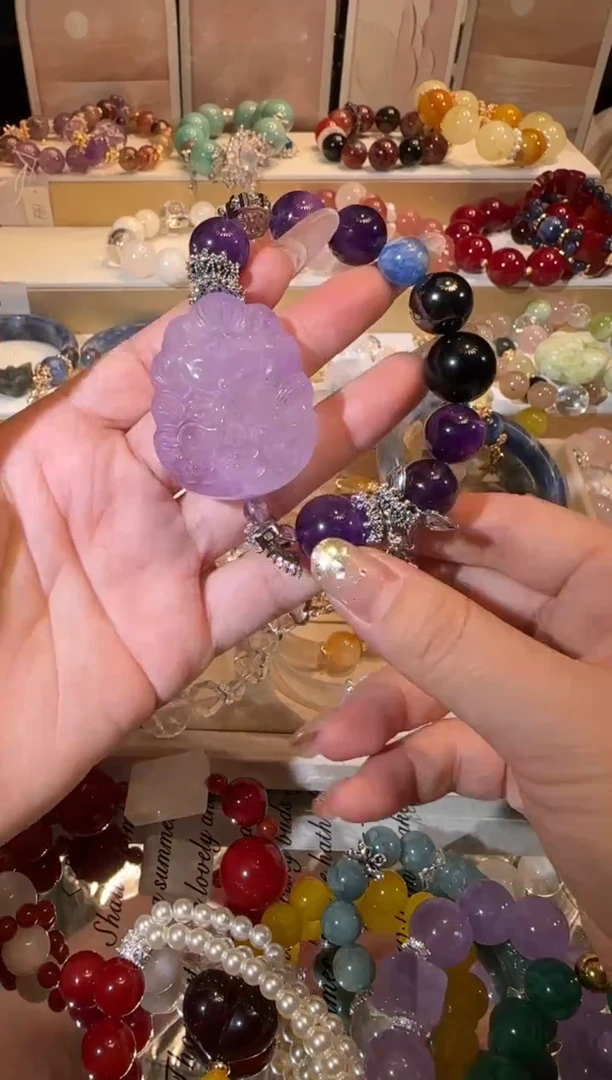 未镶嵌手串水晶多样性发一