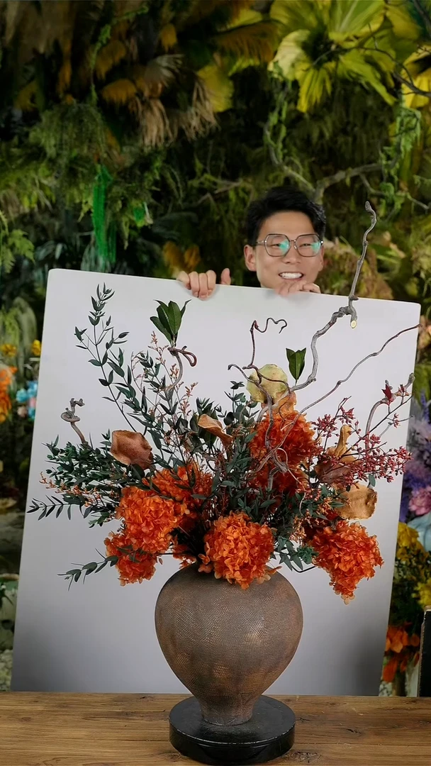 永生花一物一拍连花带瓶