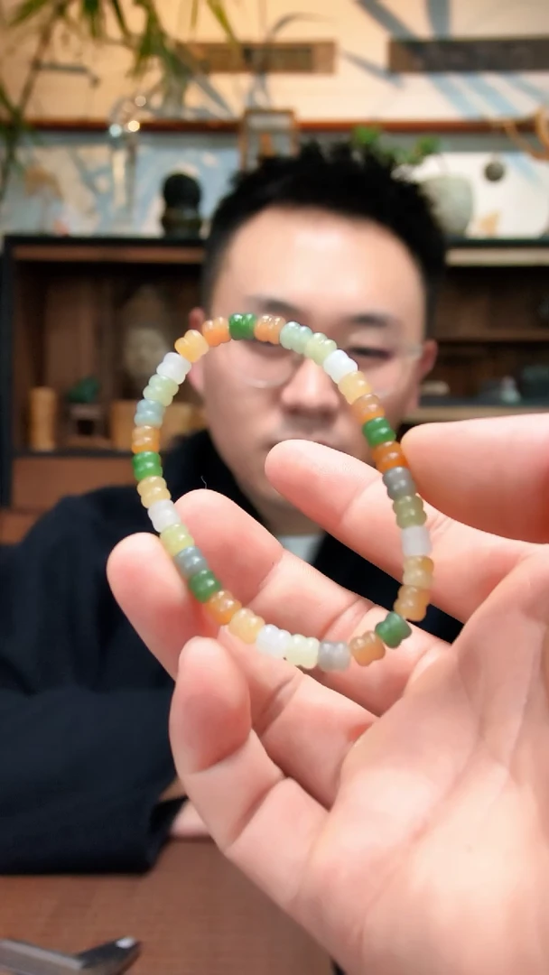 未镶嵌手串和田玉和田玉多宝手串QC6*