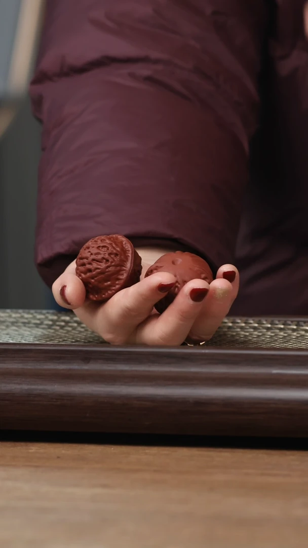 【闪购商品】紫砂茶壶@@YZZS15468核桃2一对