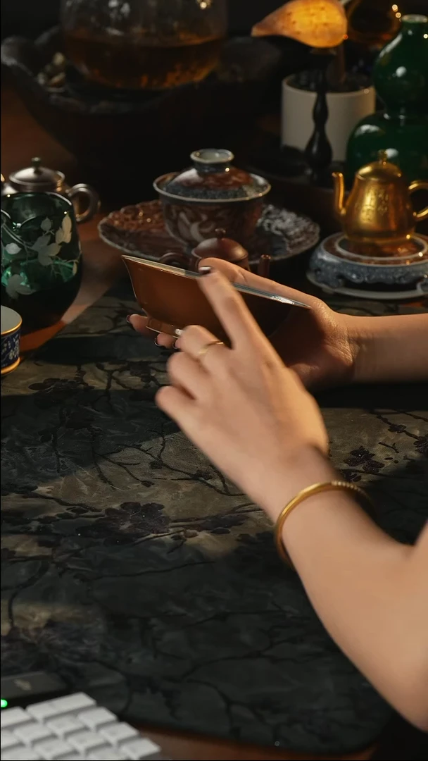 瓷片云由山坊    紫金釉瓜