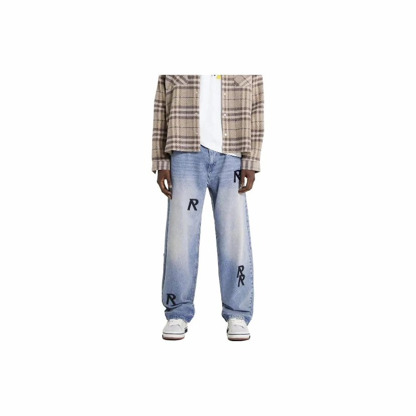 REPRESENT DESTORYE 重磅复古贴皮直筒牛仔裤