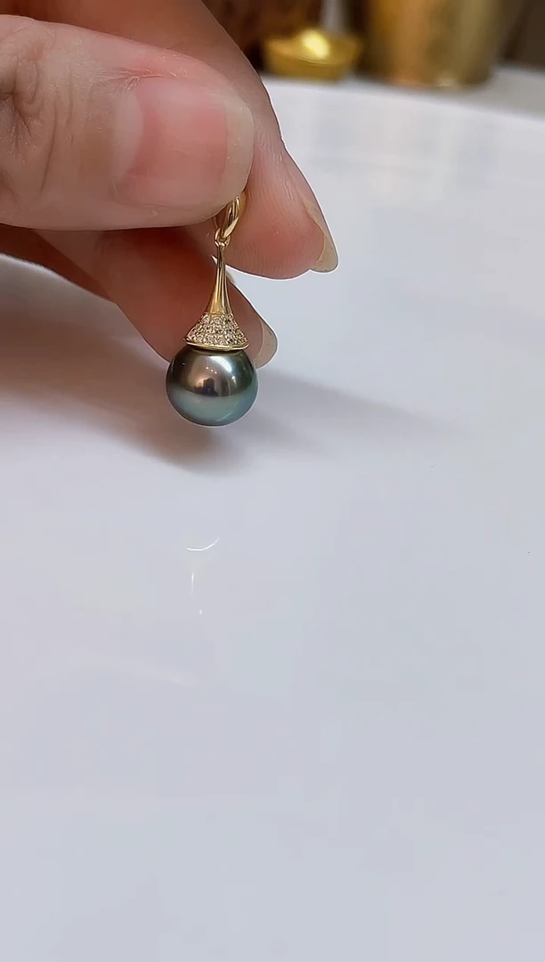 银S925镶嵌颈饰海水珍珠10mm