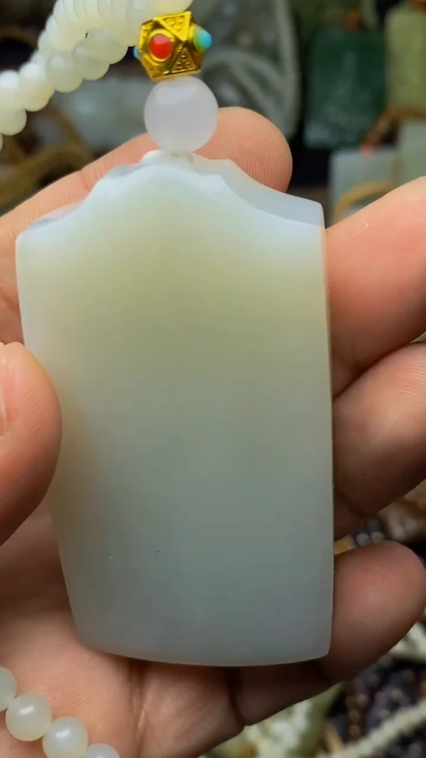 未镶嵌和田玉挂件笑**湖1