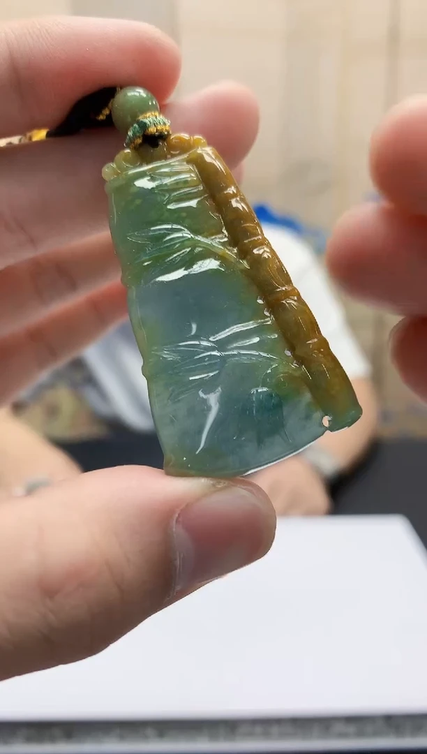 定制翡翠未镶嵌5028bb-毛货挂件27