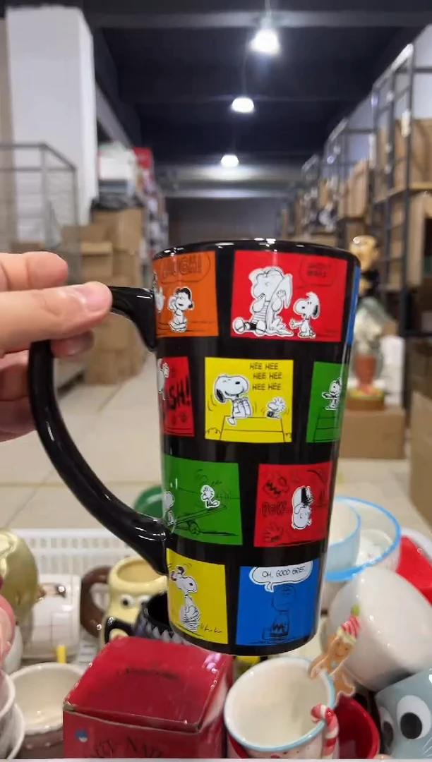 瓷片史努比漫画杯 陶瓷