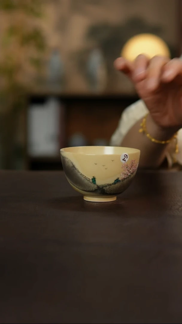 杯景德镇陶瓷杯碗柴烧多人