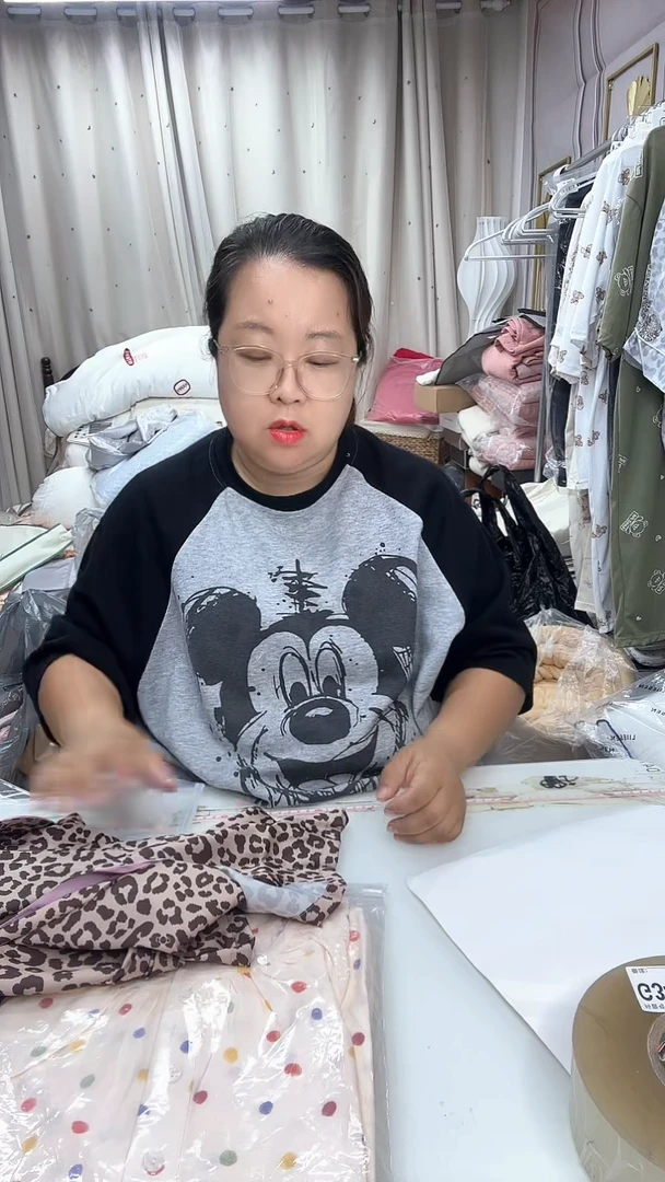 棉470 樱桃 双层纱睡裙