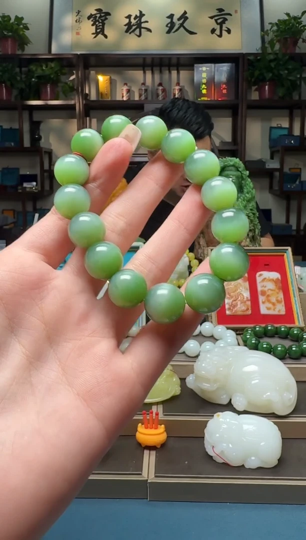 未镶嵌手串和田玉by14