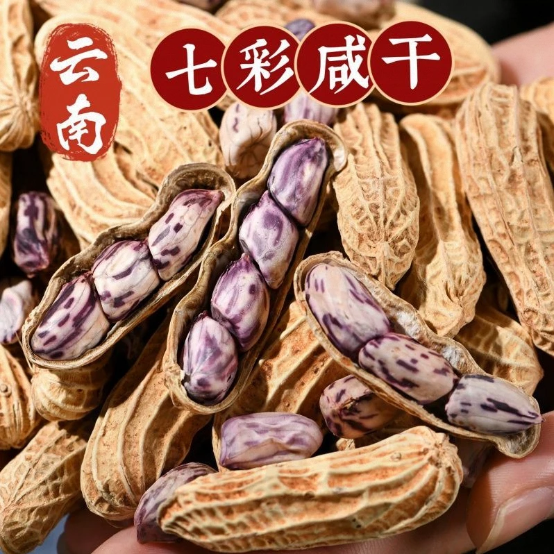 1斤大颗粒】新货云南七彩花生农家原味花生带壳水煮咸香酥脆小食