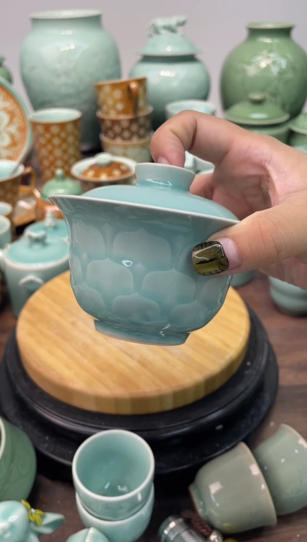 手工  慧仙青瓷 龙泉青瓷大促