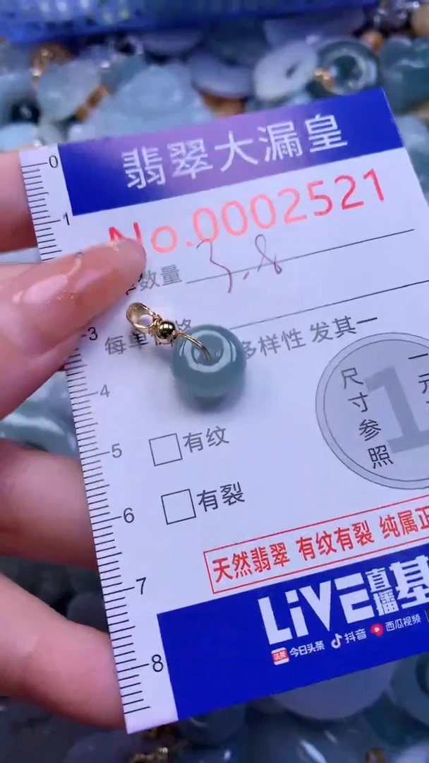 翡翠未镶嵌吊坠(不含链)2521