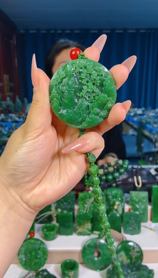 和田玉未镶嵌挂件1