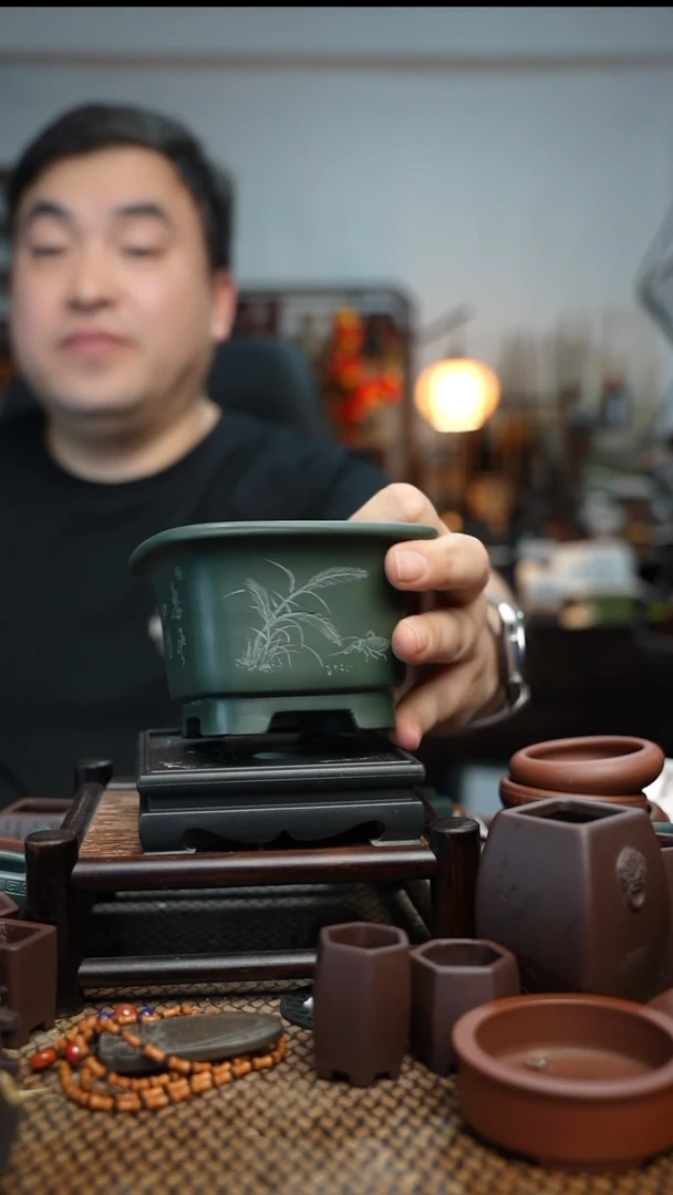 紫砂花盆長木軒精品紫砂