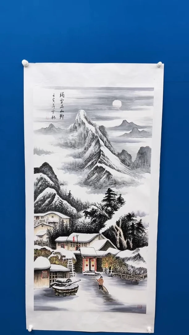 【闪购商品】国画张-四尺雪景/无框/W