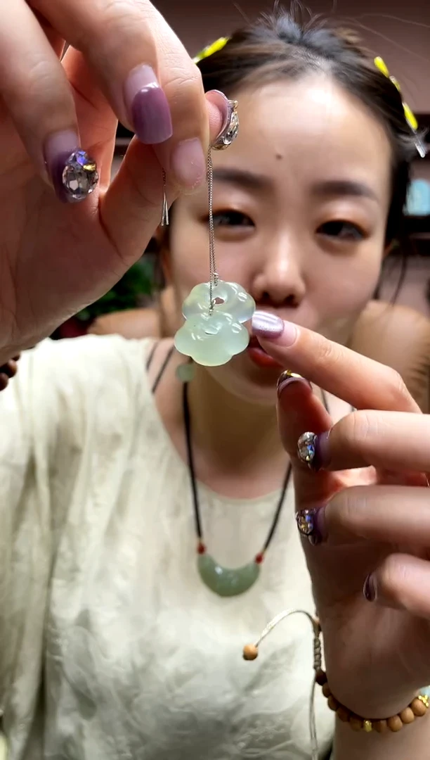 岫玉银S925镶嵌耳饰多样性发货其中发一