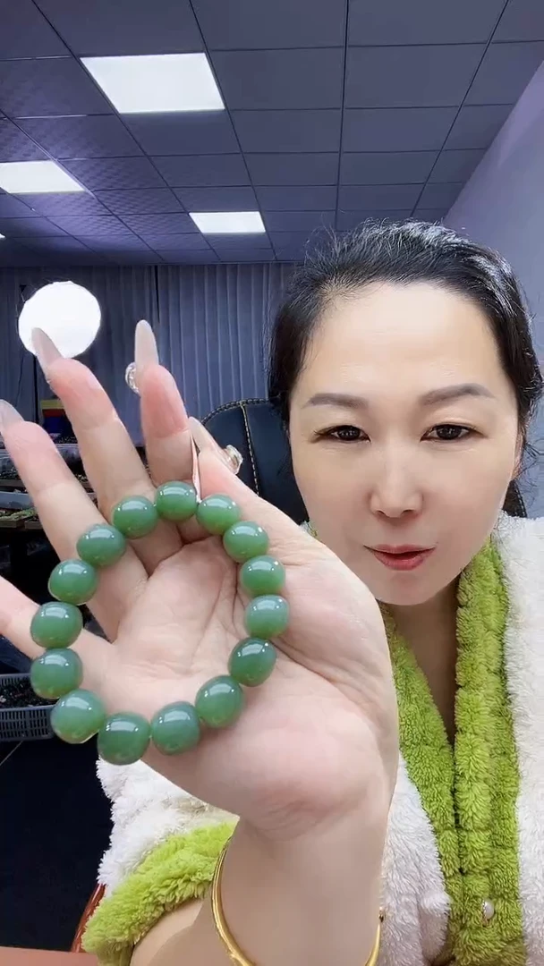 未镶嵌手串和田玉纯天然和田玉俄粉青14