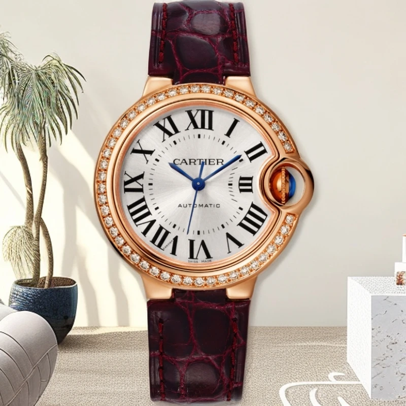 99新 Cartier/卡地亚 表展蓝气球WJBB0033白盘原钻腕表/WHT029430