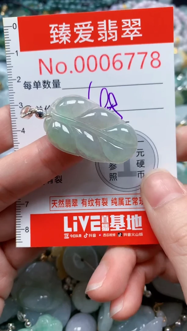 翡翠未镶嵌吊坠(不含链)6778