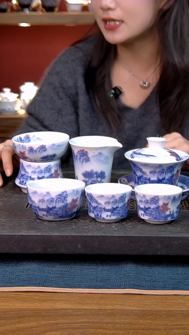 简装家用款6件套 白瓷陶瓷茶具