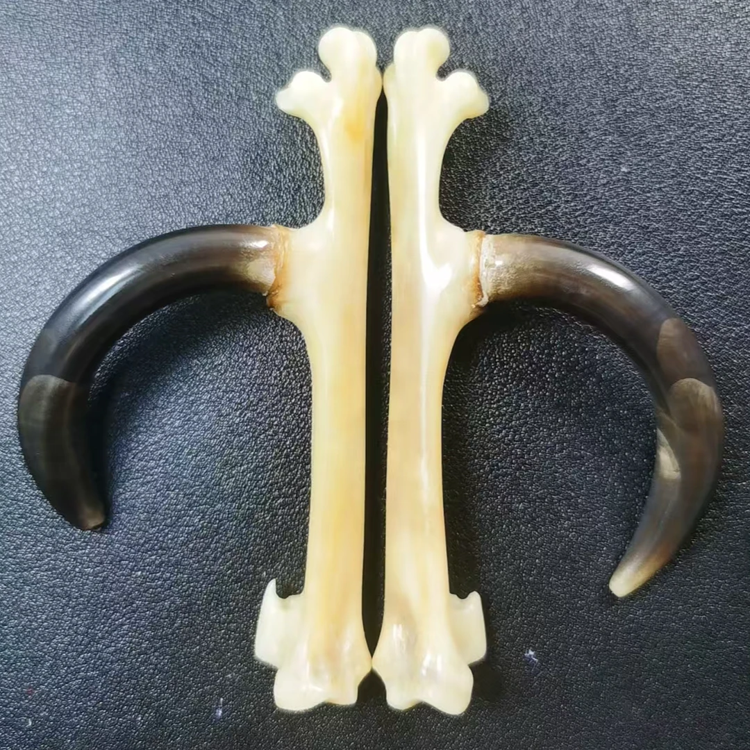 文玩鸡爪骨手把件