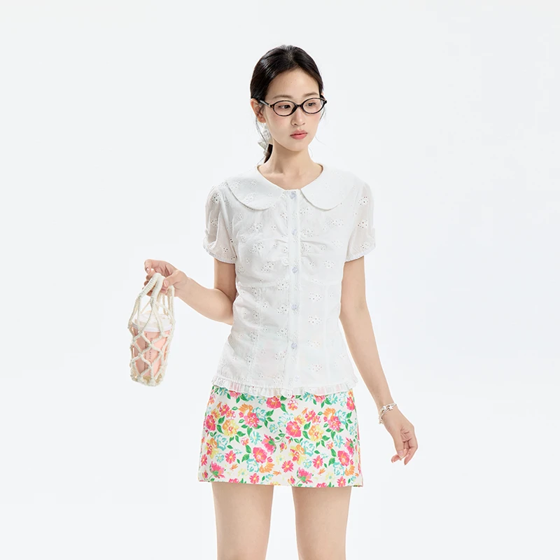 iNSLiiSA 彩色多巴胺短裙女夏季薄款高腰2025新款显瘦a字包臀裙子