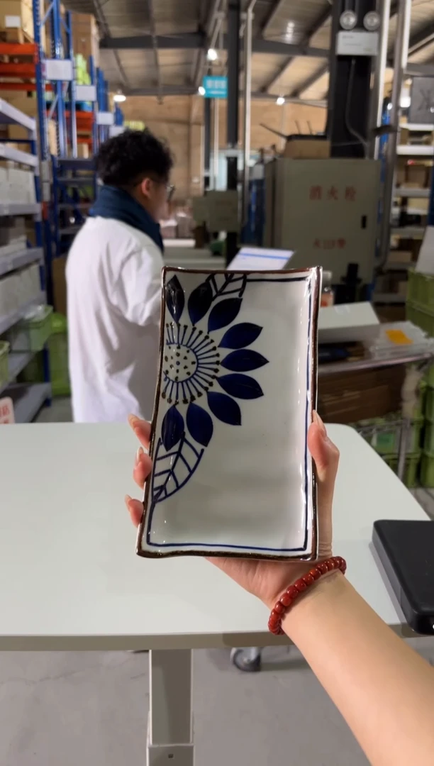 玻璃纸大丽花 烤鱼盘