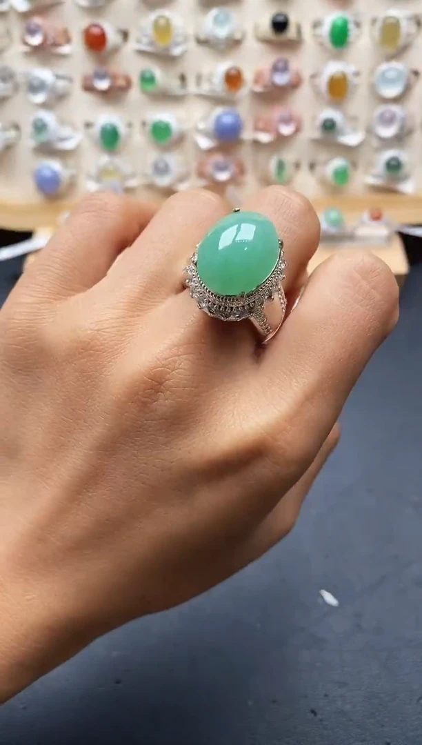 未镶嵌戒指翡翠缅甸天然A货翡翠2 1-9