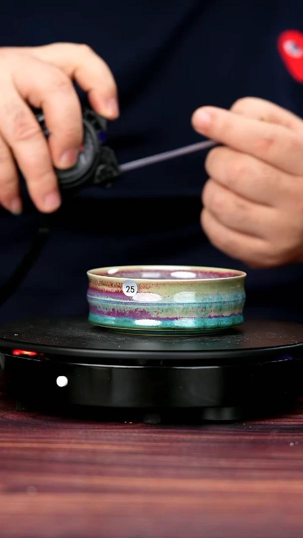 其他钧瓷25#盼龙窑一级品原矿钧瓷竹节普洱杯