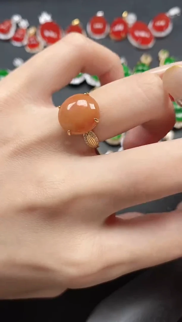 银S925镶嵌戒指翡翠15151