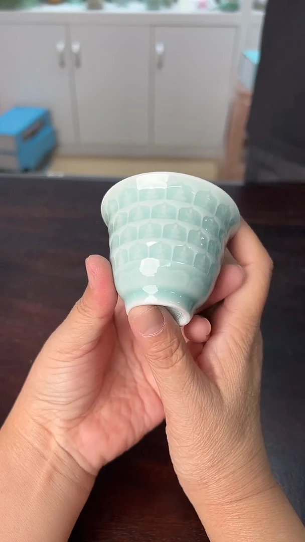 龙泉云间青瓷小米茶器