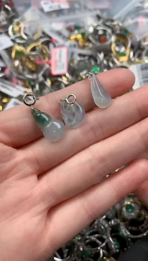 银S925镶嵌戒指翡翠999                7