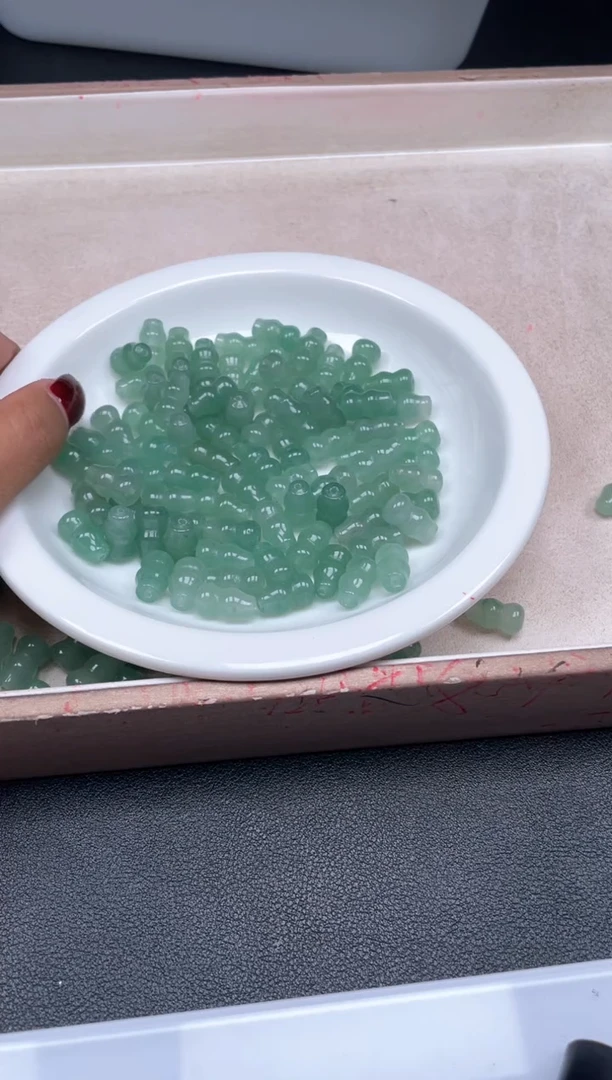 【闪购商品】玛瑙/玉髓颈饰未镶嵌 w2182绿东陵葫芦12*8mm20