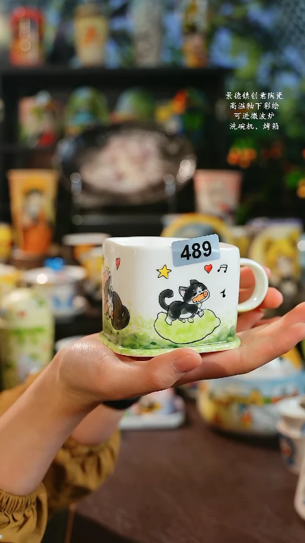 景德镇高温釉下彩纯手工手绘489