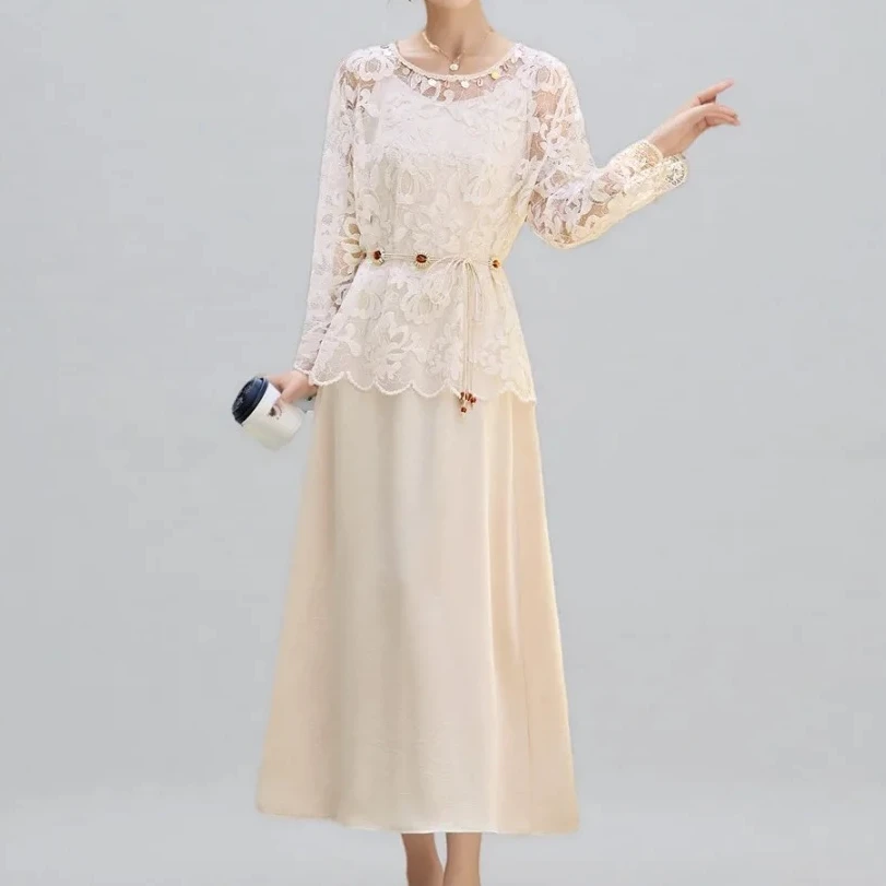 【RG6088】2025年新款显瘦气质小众优雅轻奢百搭潮流设计感套装裙