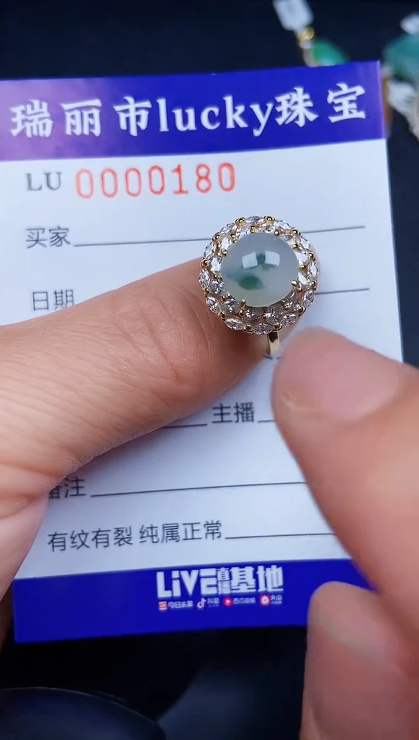 翡翠银S925镶嵌颈饰0180